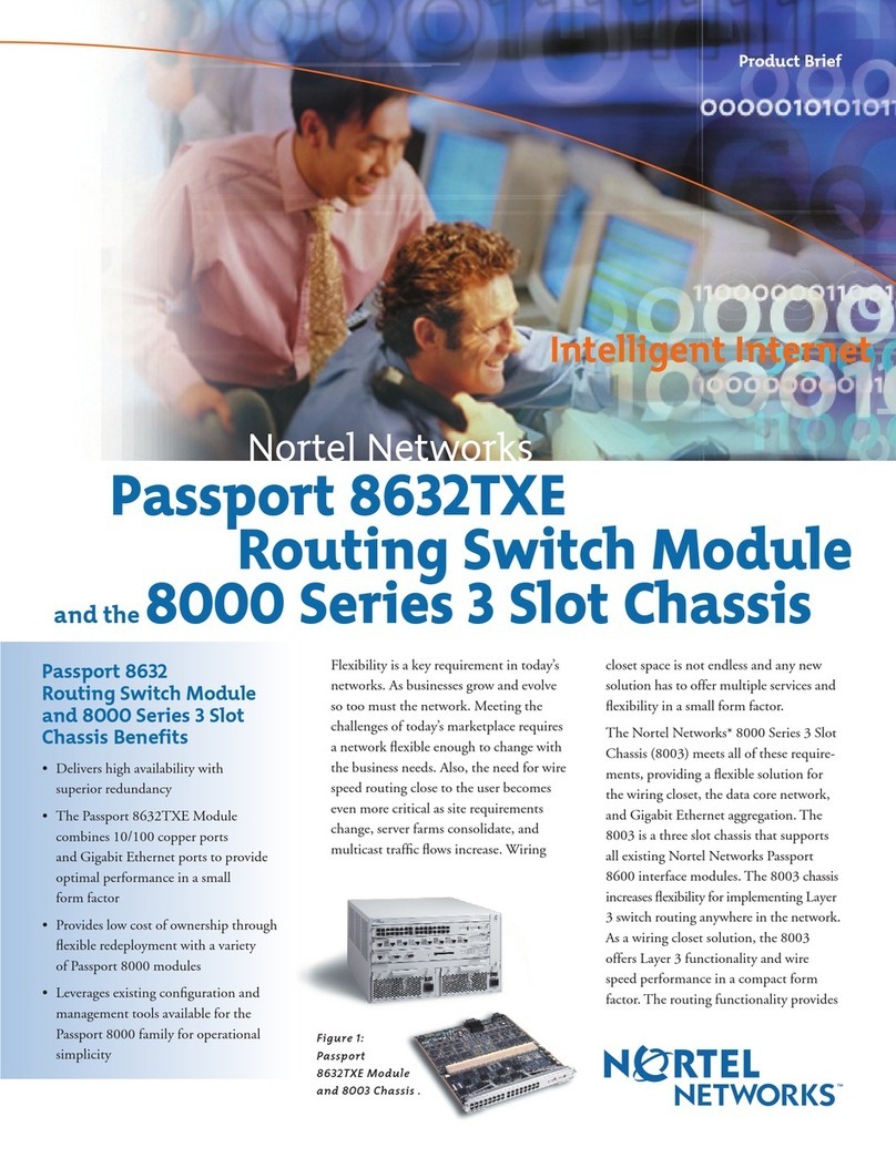 Nortel Passport 8003 User manual