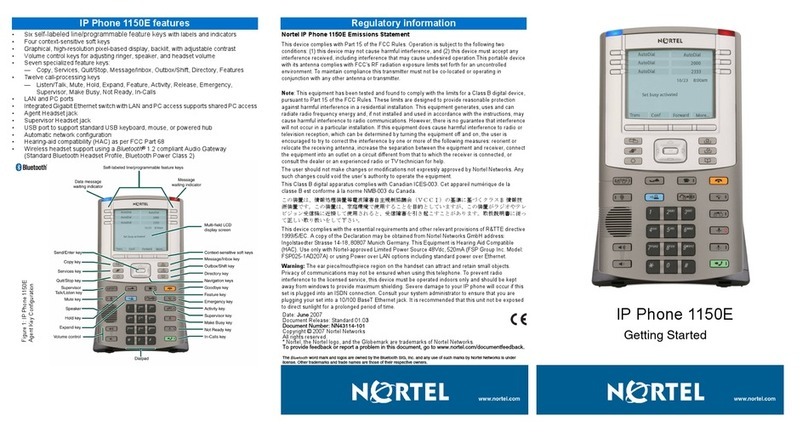 Nortel 1150E User manual
