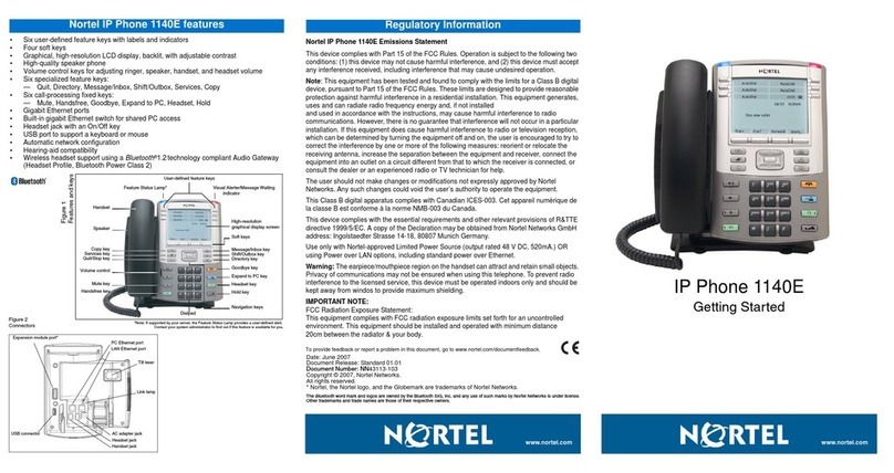 Nortel 1140E User manual