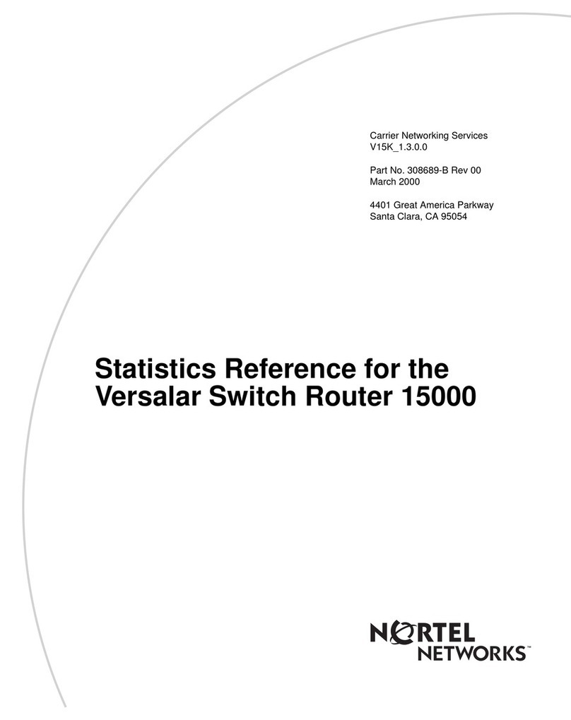 Nortel Versalar 15000 User manual