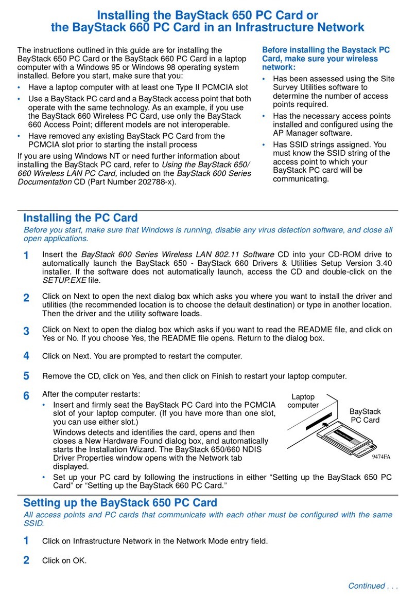 Nortel BayStack 650 install guide