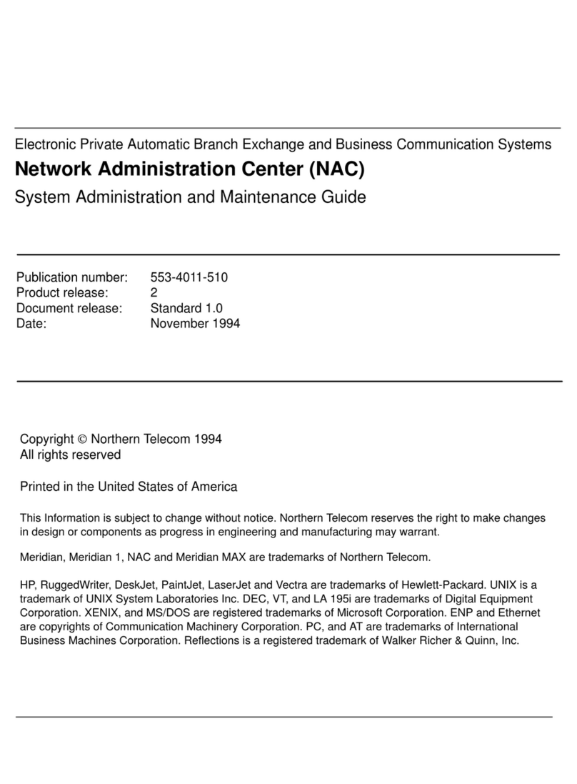 Northern Telecom NAC user guide
