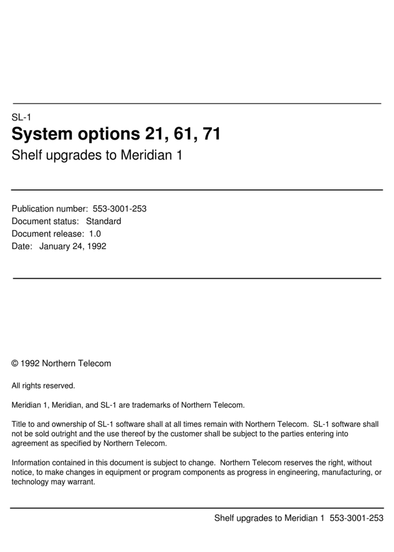 Nortel Meridian SL-1 supplementary guide