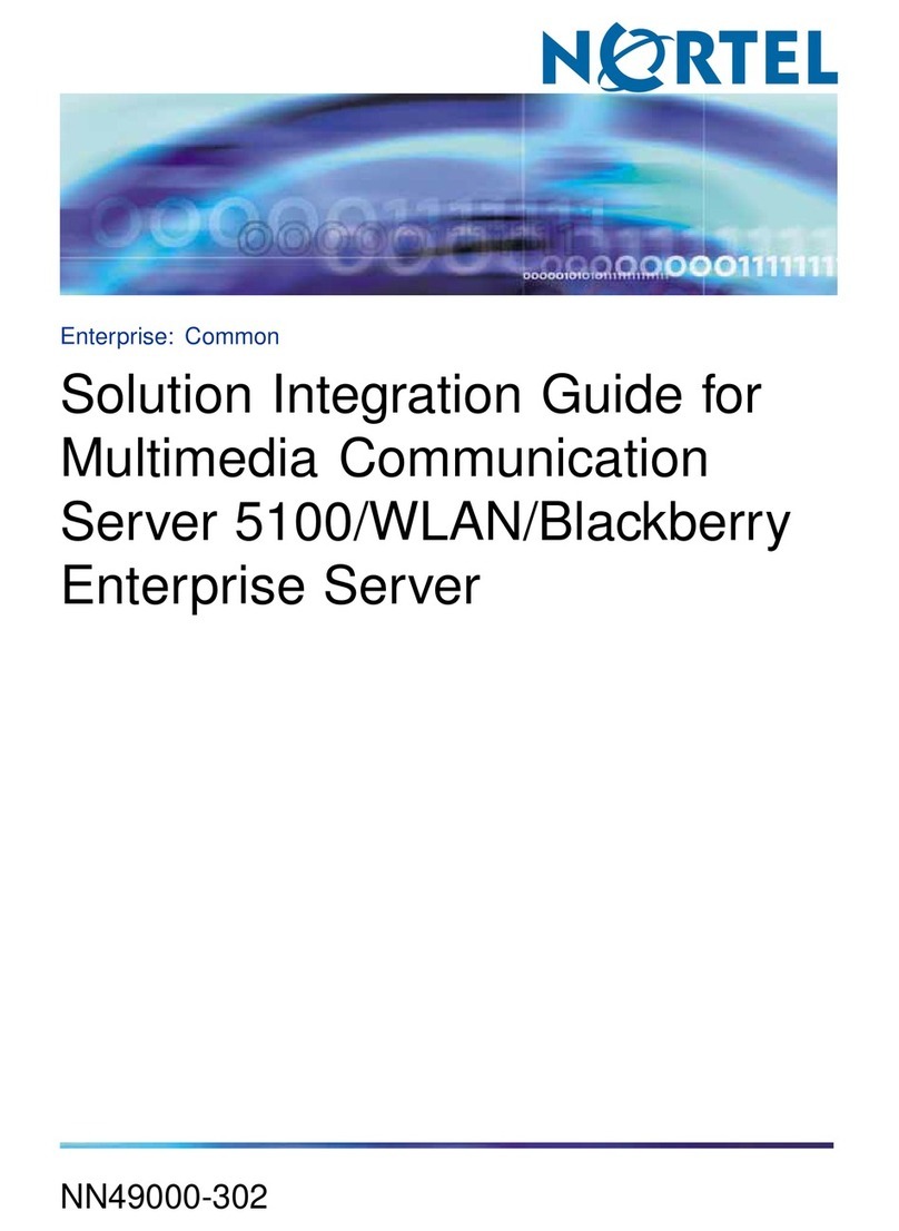 Nortel 5100 Series Release 2.3.3 Integration guide