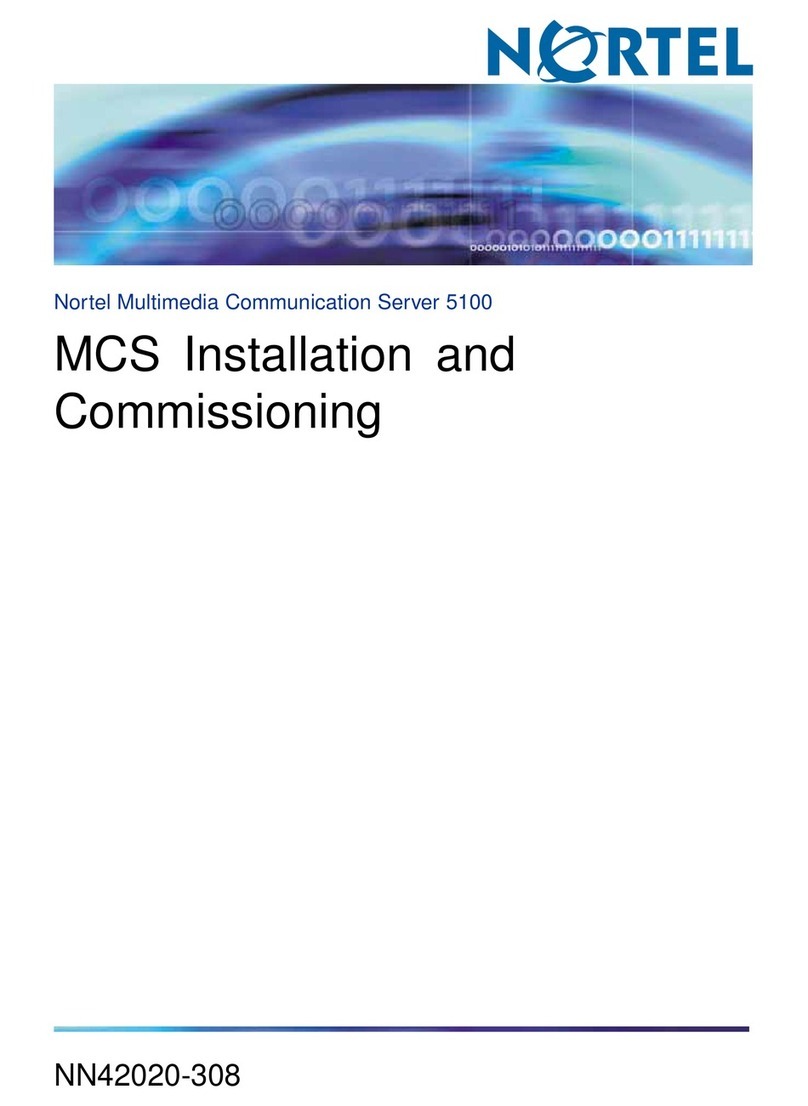 Nortel 5100 Series Release 2.3.3 Installation and commissioning
