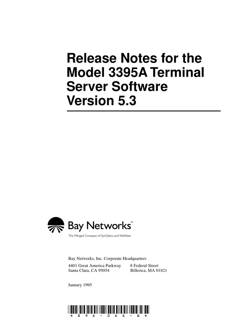 Bay Networks 3395A release note