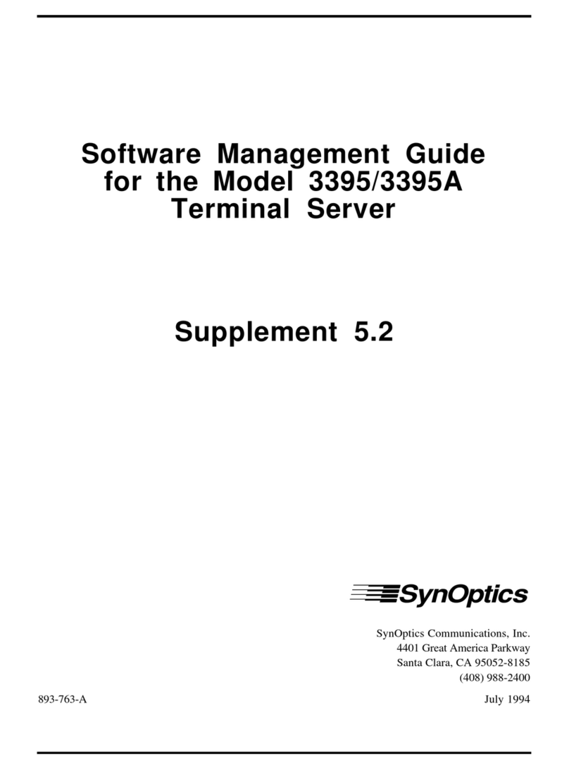 SynOptics 3395 Management guide