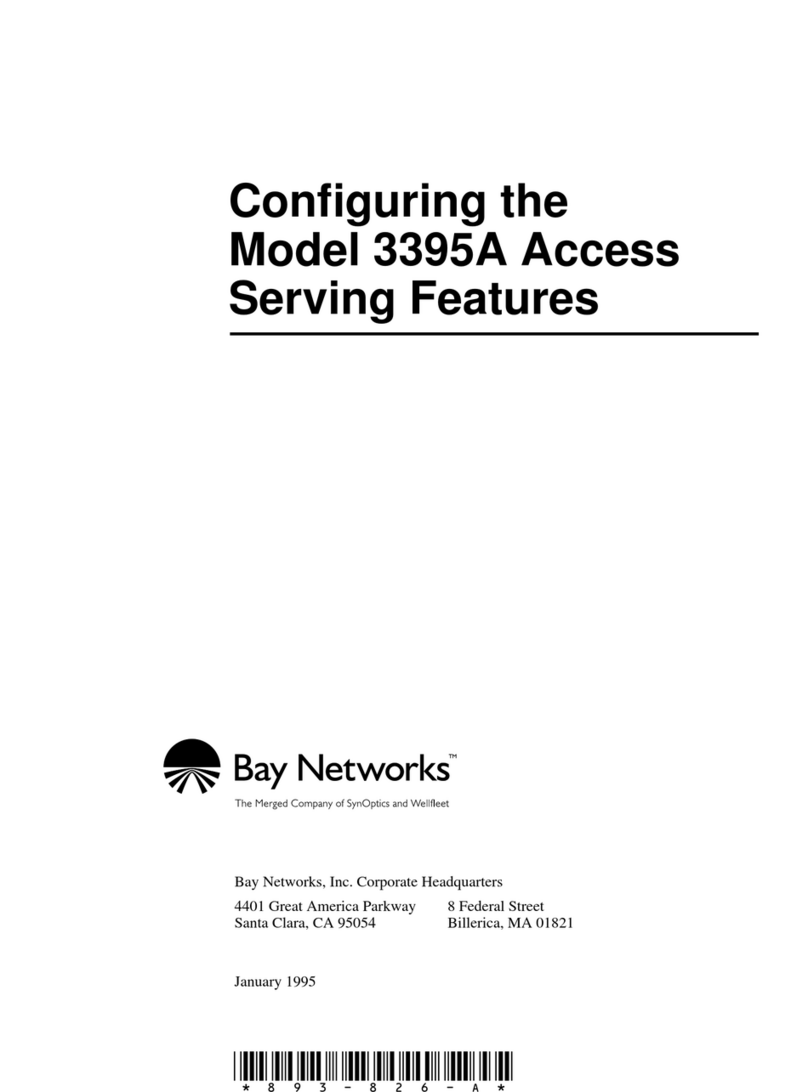 Bay Networks 3395A User manual Bay Networks 3395A User manual