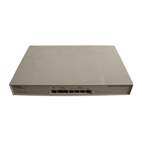 Nortel BayStack 820 Installation and operating manual
