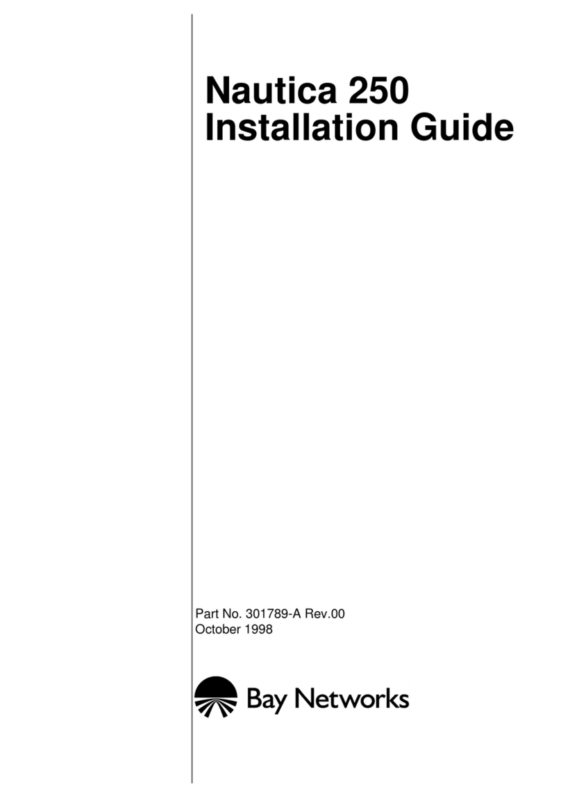 Bay Networks Nautica 250 User manual