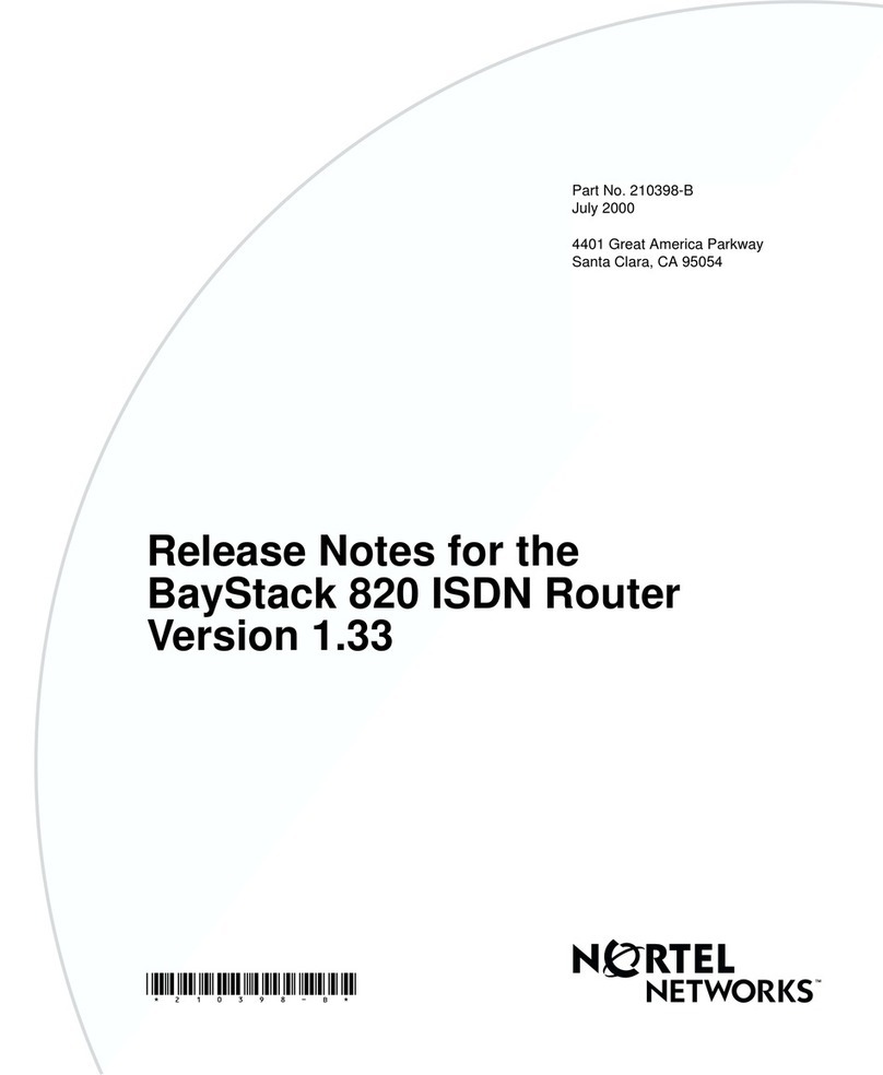Nortel BayStack 820 Instruction Manual