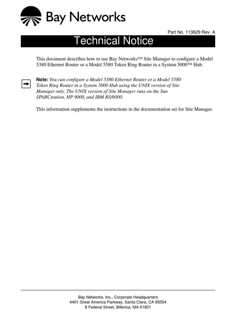 Bay Networks 5380 Operation and maintenance manual