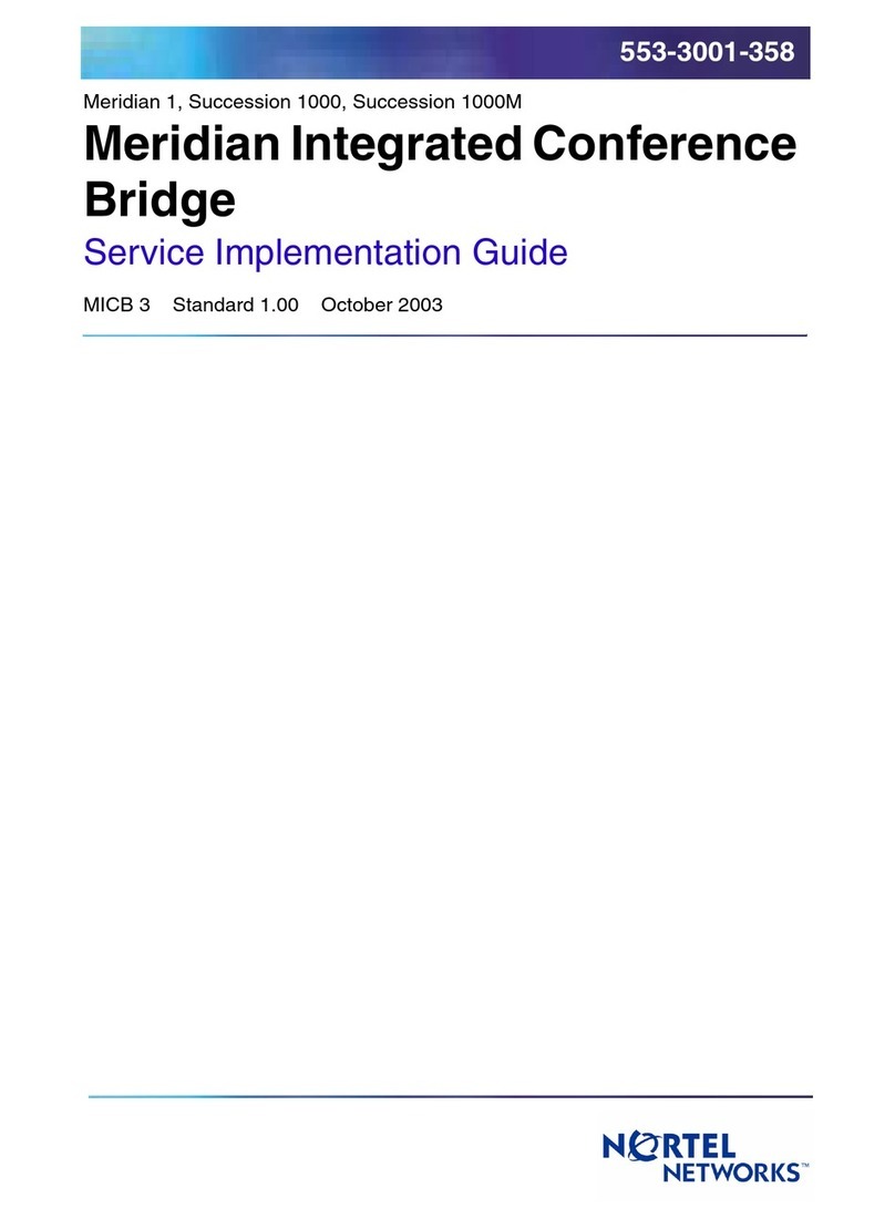 Nortel Meridian 1 PC Console Interface Unit User manual