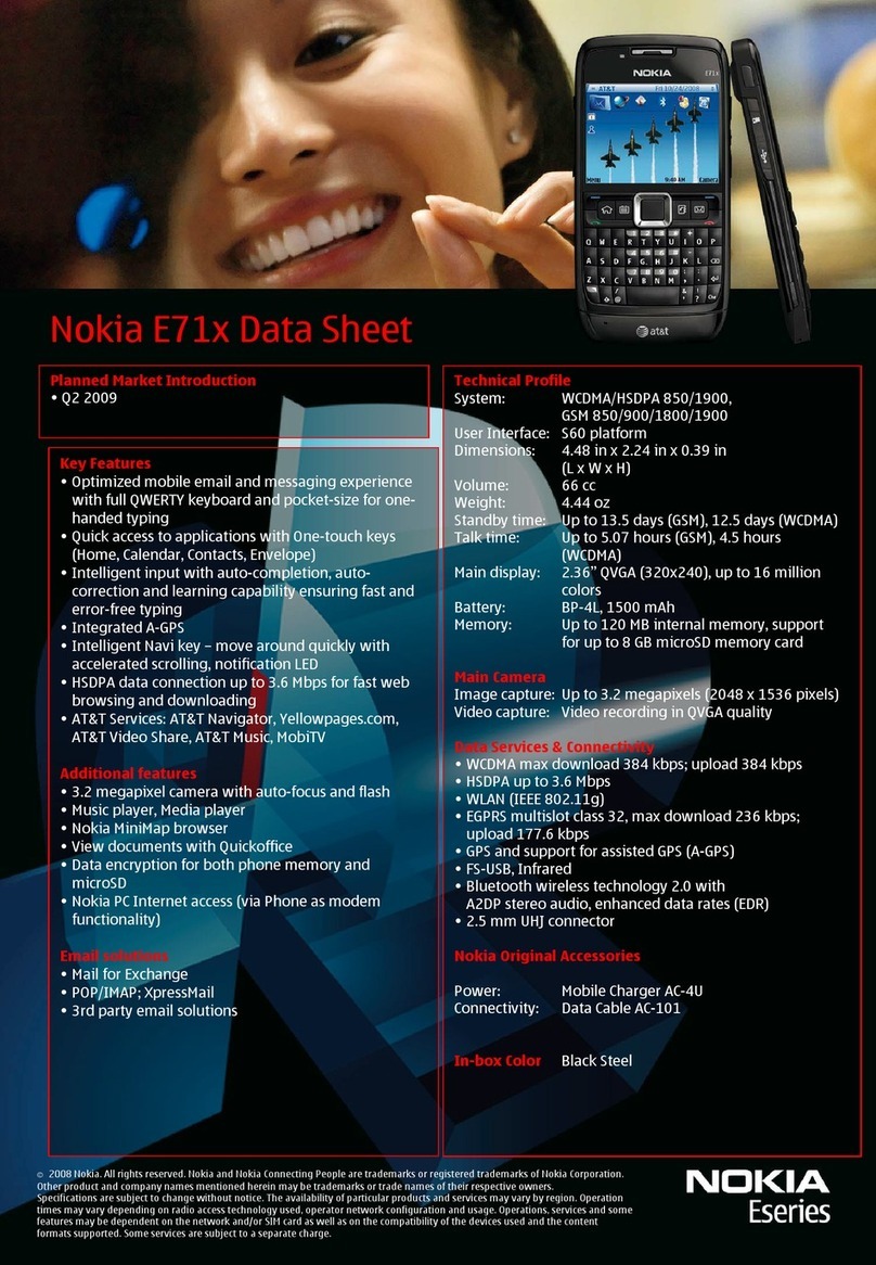 Nokia E71x datasheet