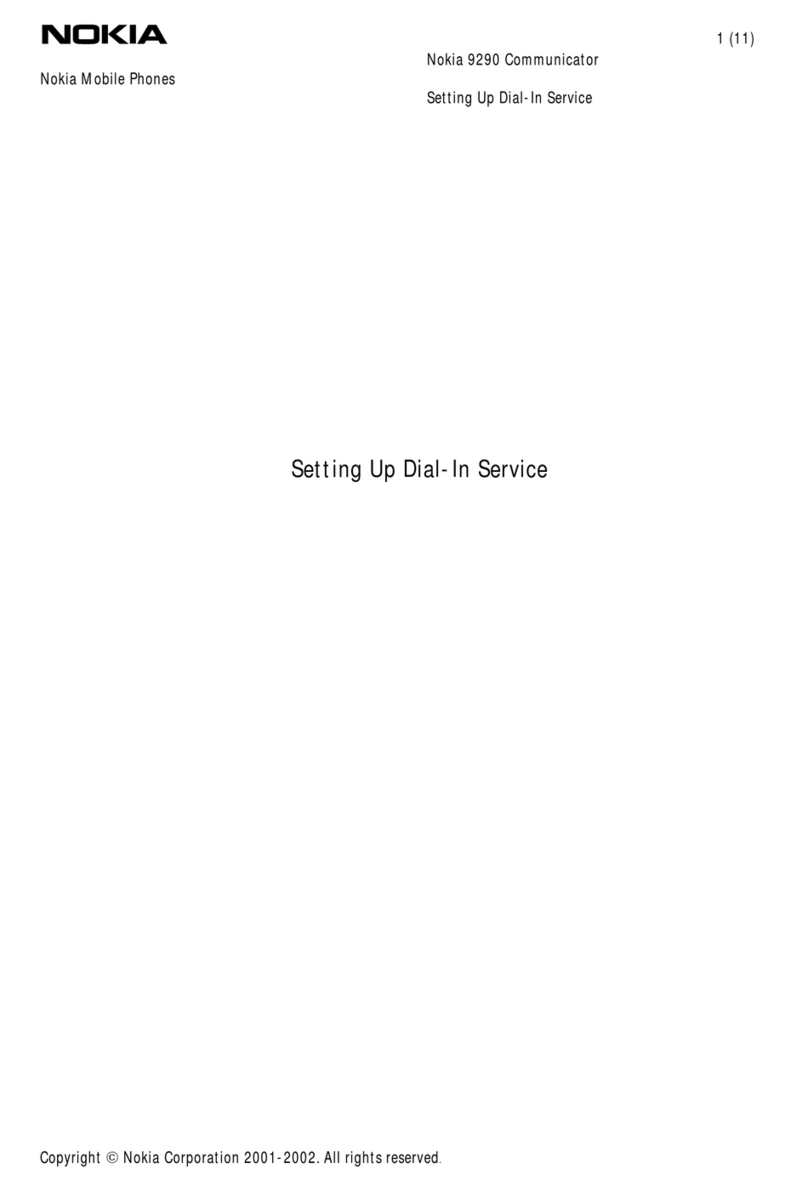 Nokia Communicator 9290 Setting up dial-in service