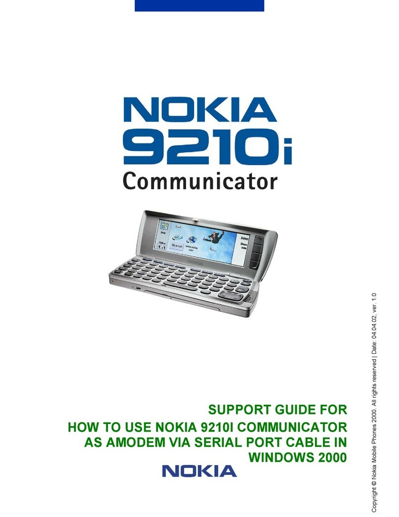 Nokia COMMUNICATOR 9210i Parts list manual
