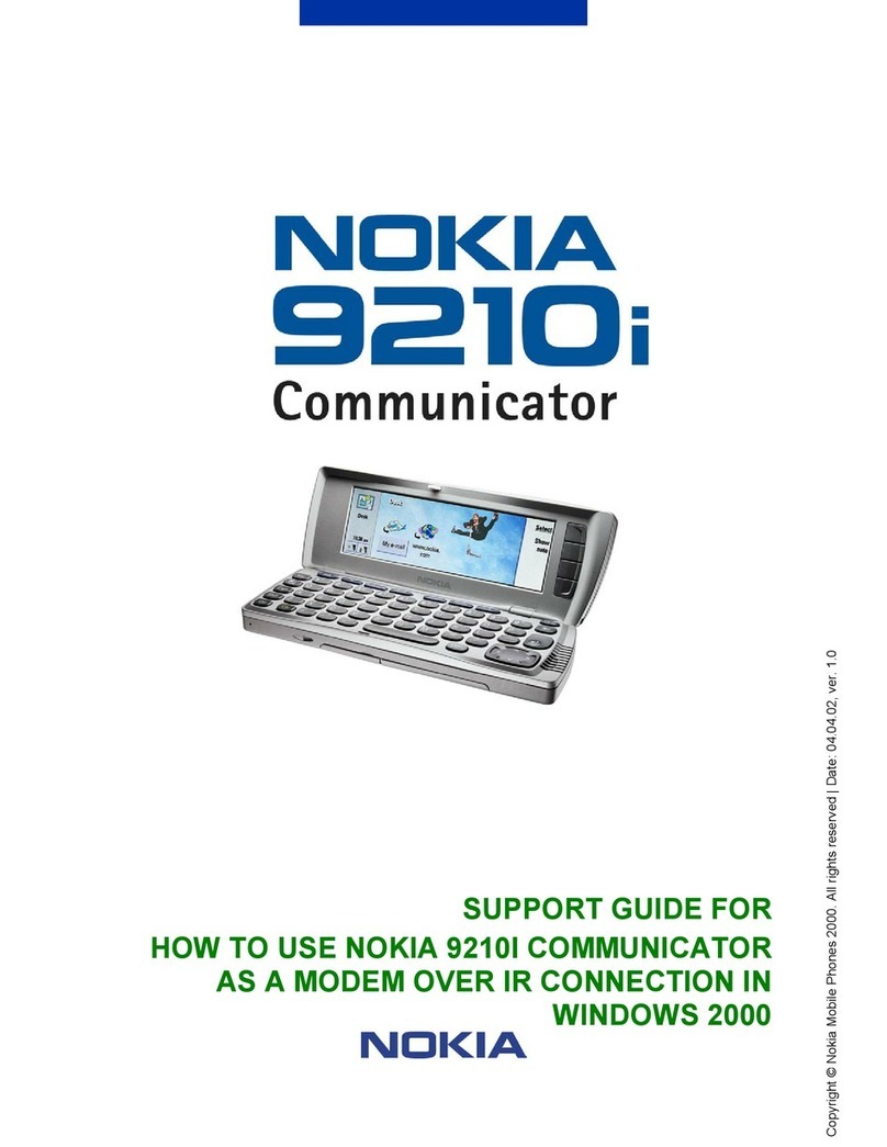 Nokia COMMUNICATOR 9210i Parts list manual