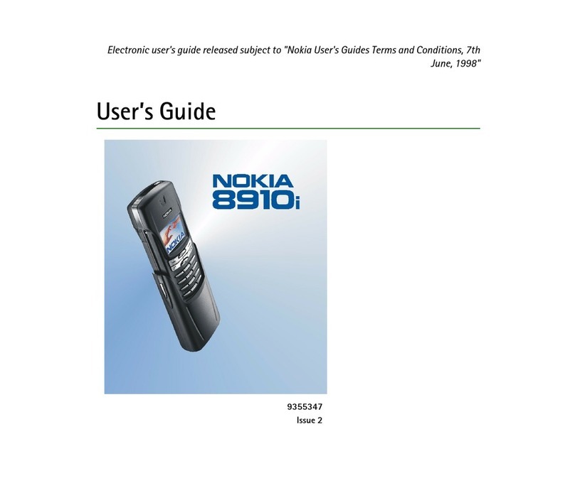 Nokia 8910i User manual Nokia 8910i User manual
