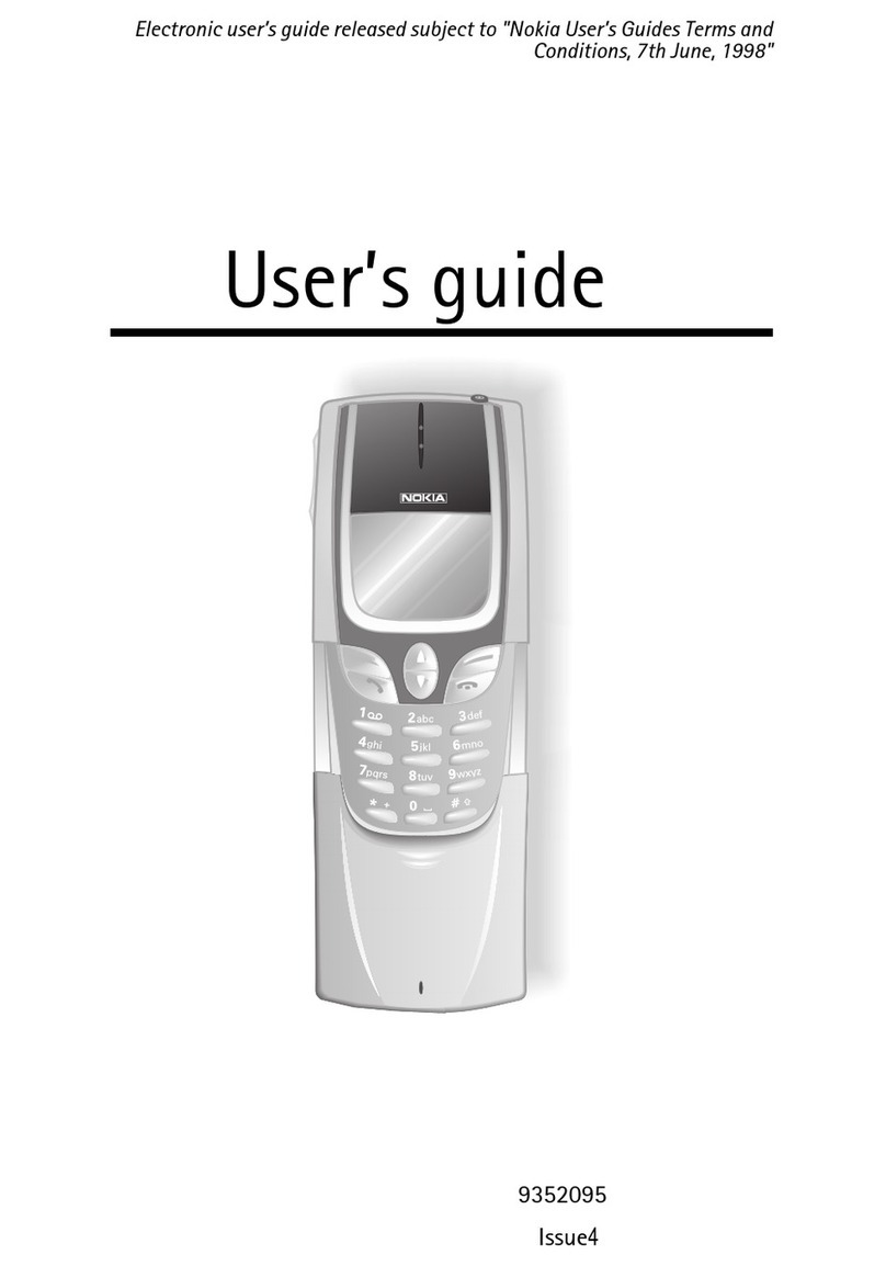 Nokia 8850 - Cell Phone - GSM User manual