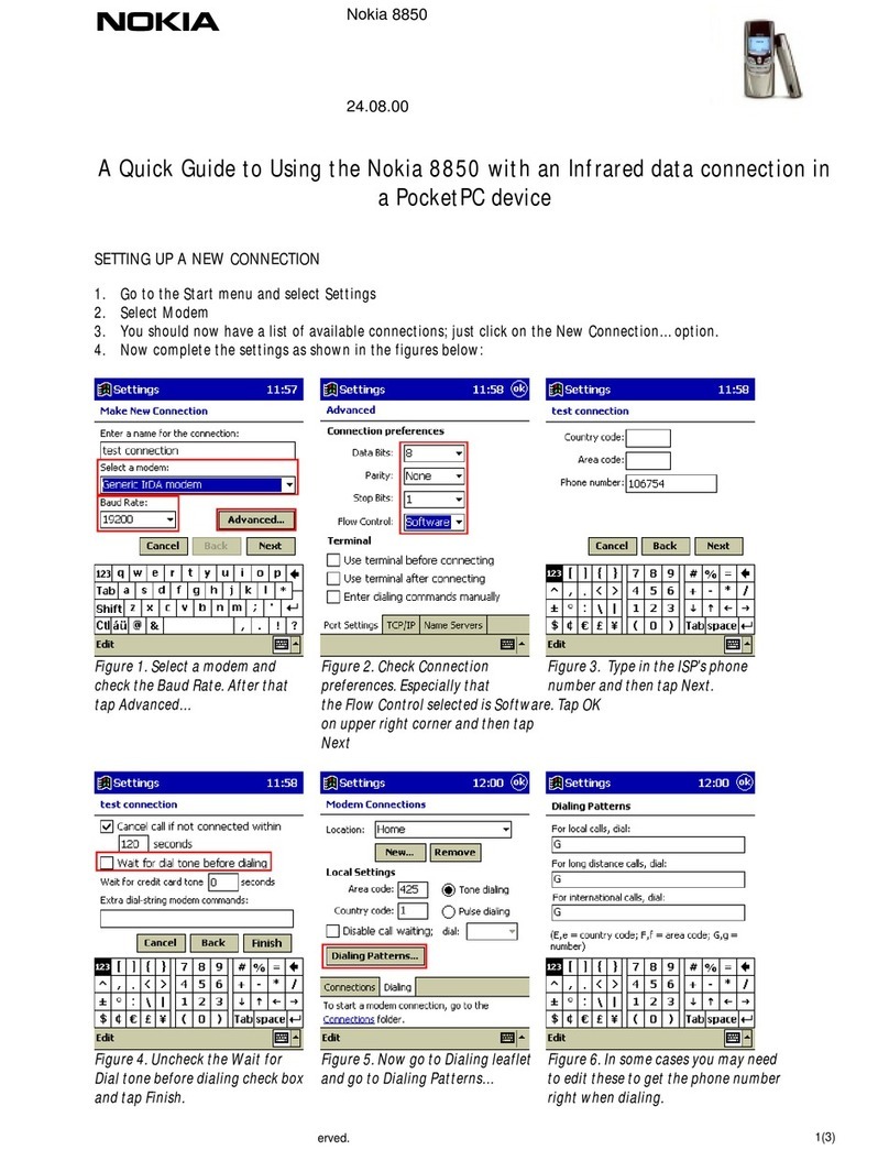 Nokia 8850 - Cell Phone - GSM Instruction Manual