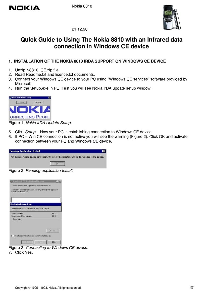Nokia 8810 Instruction Manual