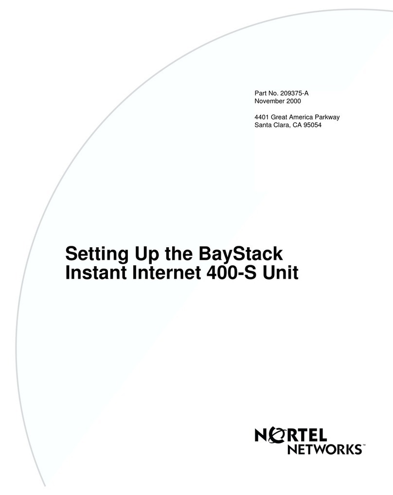 Nortel BayStack 400-S User manual