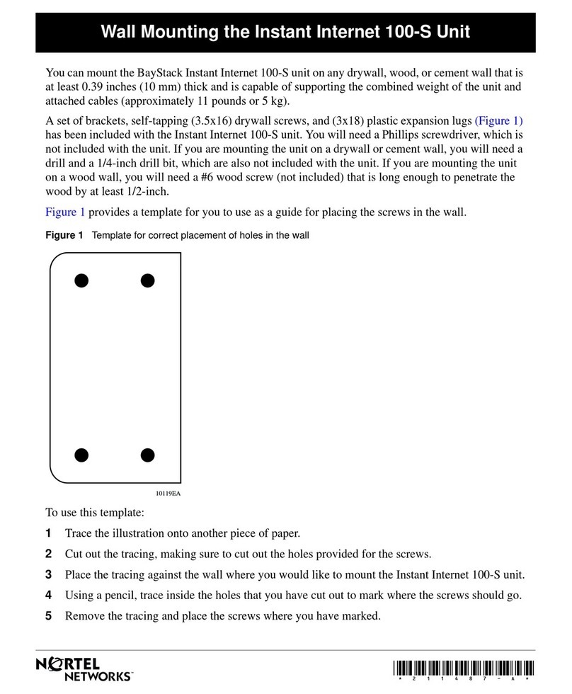Nortel BayStack 100-S User manual
