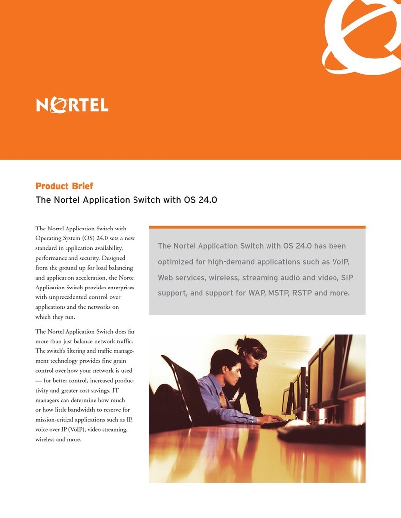 Nortel Application Switch 2424-SSL Reference guide Nortel Application Switch 2424-SSL Reference guide
