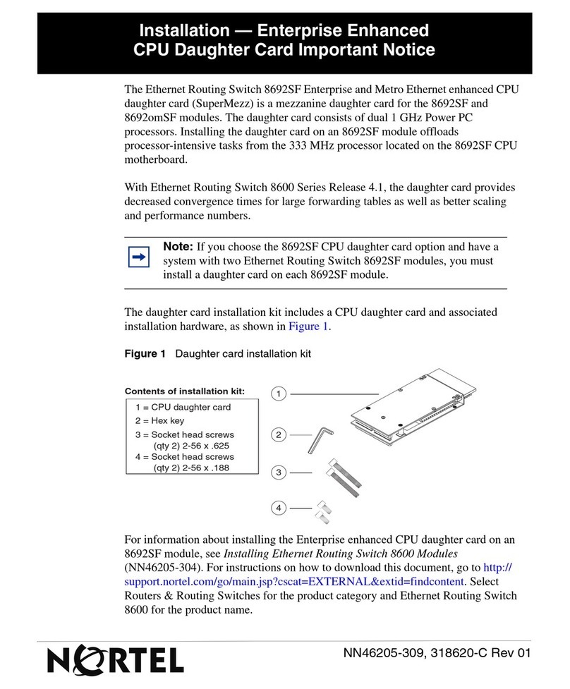Nortel 8692SF install guide Nortel 8692SF install guide