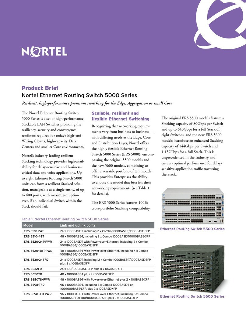 Nortel BayStack 5520-48T-PWR Reference guide