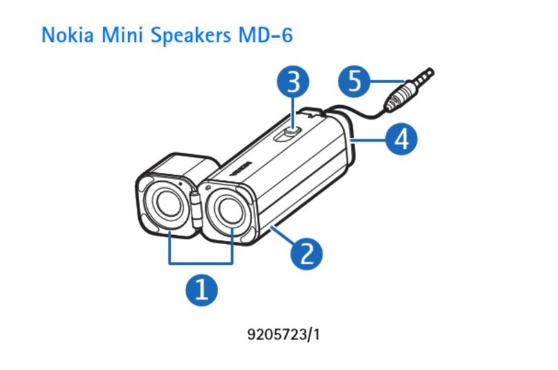 Nokia MD-6 - Mini Speakers Portable user guide