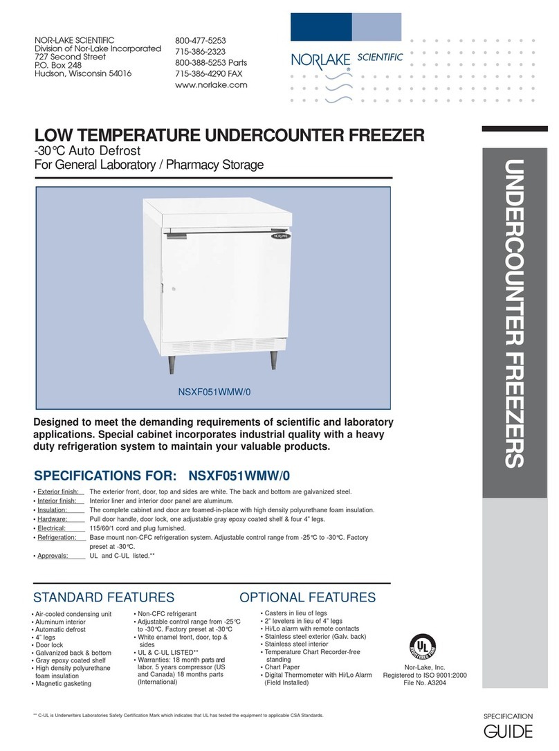 Norlake NSXF051WMW/0 Specifications