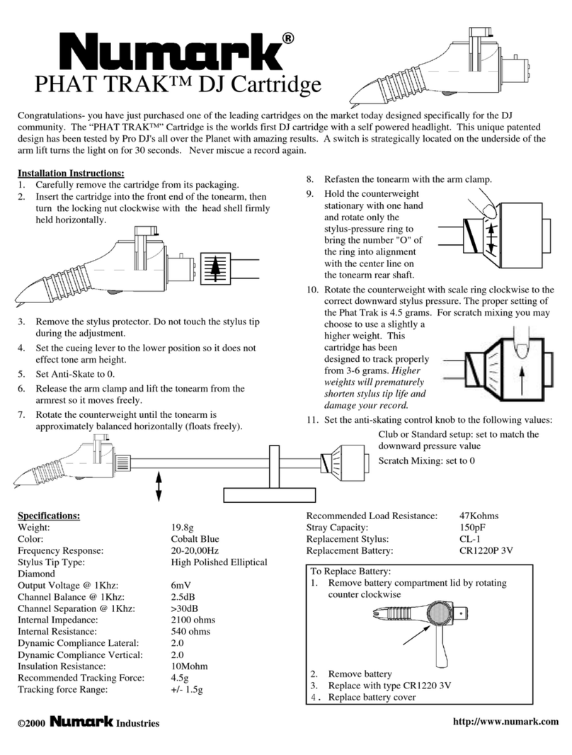 Numark PHAT TRAK User manual