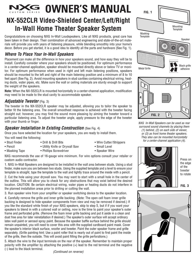Nxg 552CLR User manual