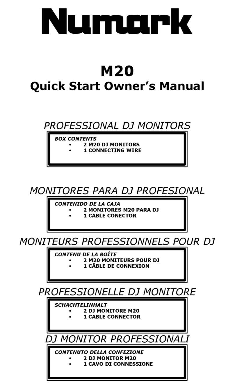 Numark M20 Technical document