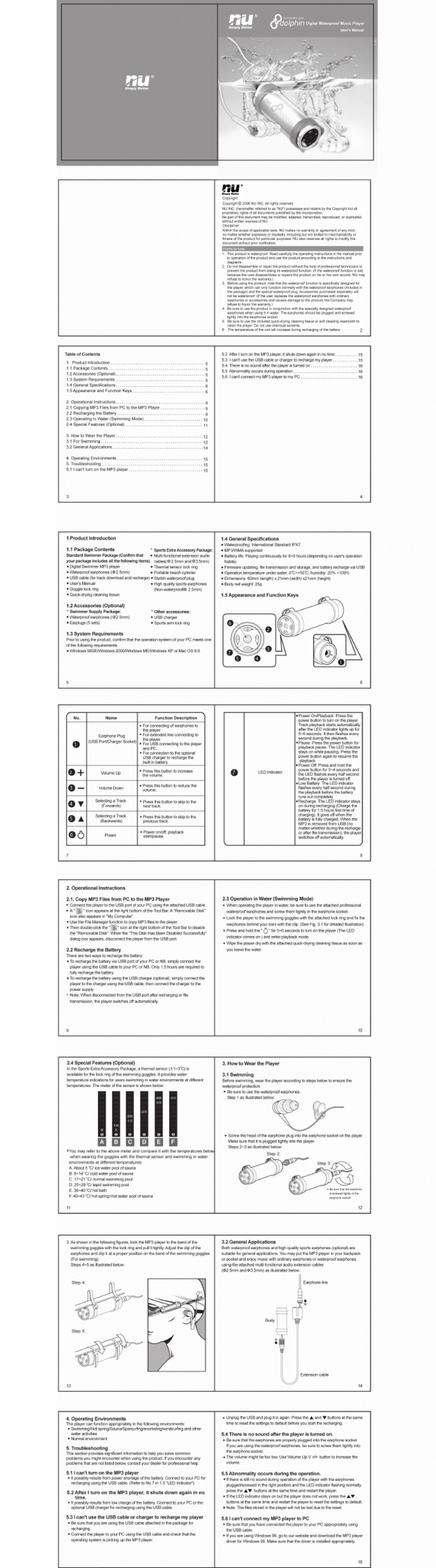 NU Dolphin 4GB user guide