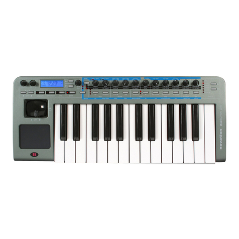 Novation XioSynth Midi implementation
