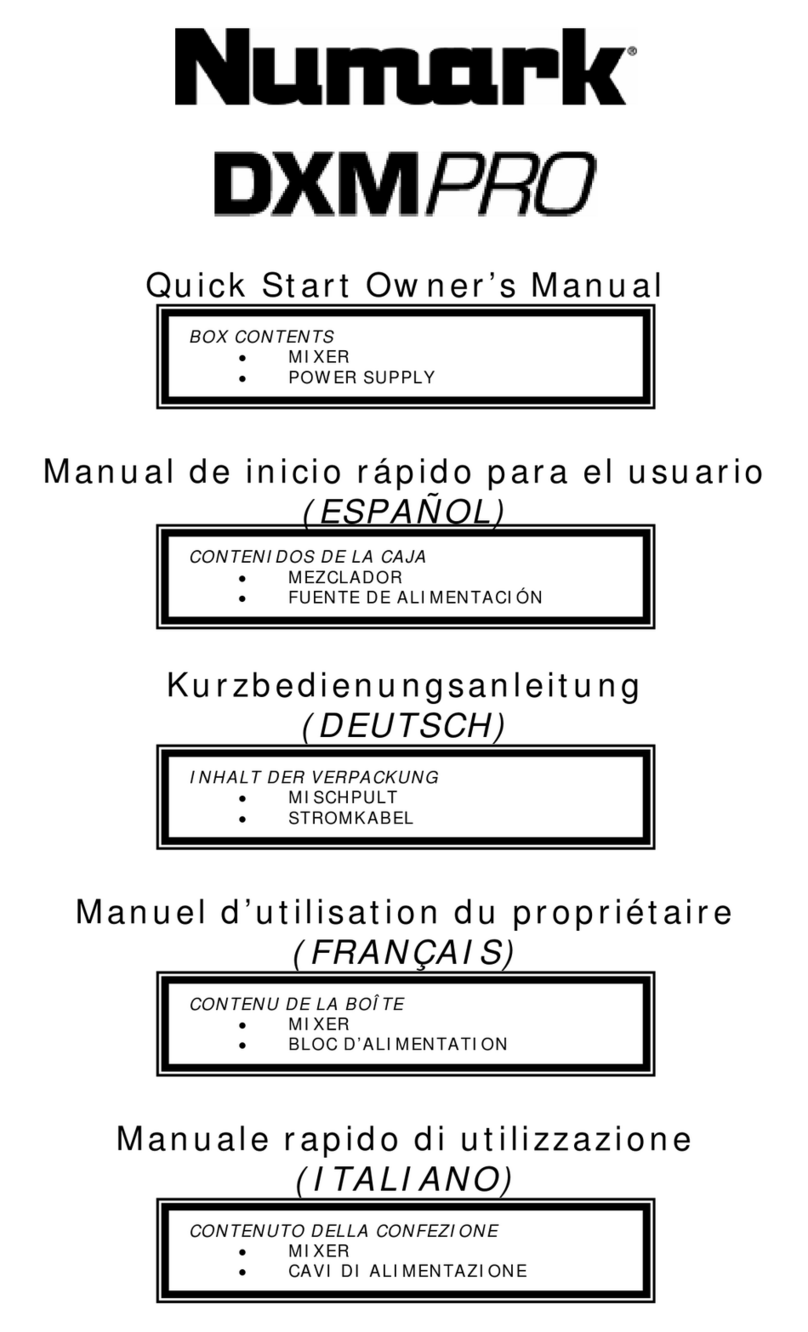 Numark DXMPro Technical document