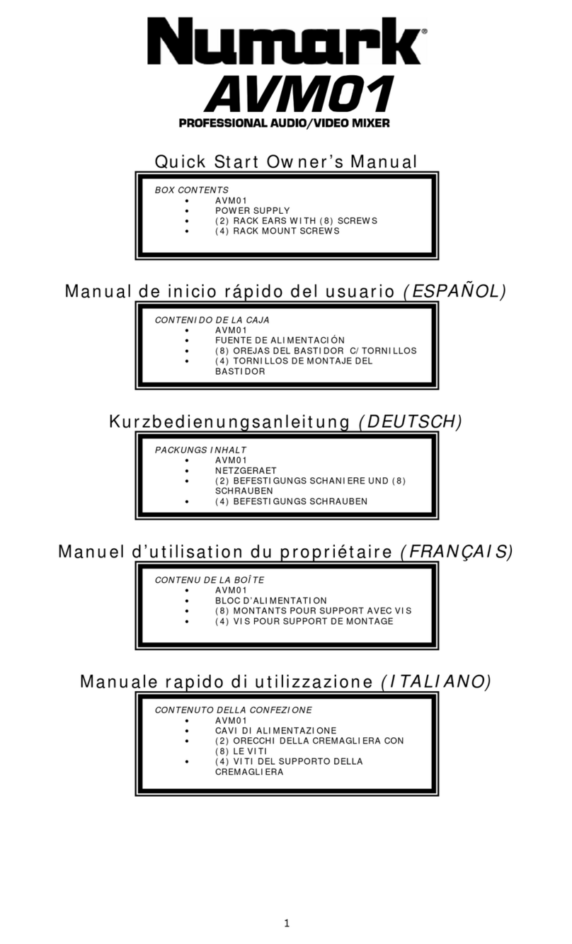 Numark AVM01 User manual