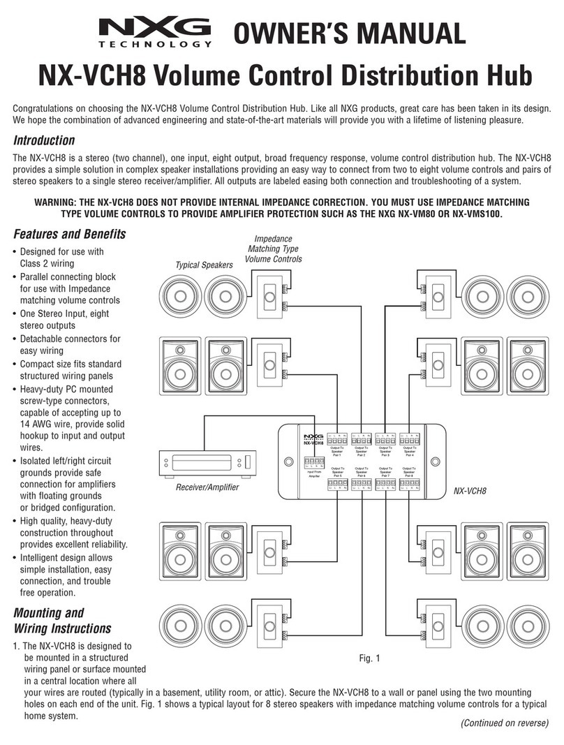Nxg VCH8 User manual