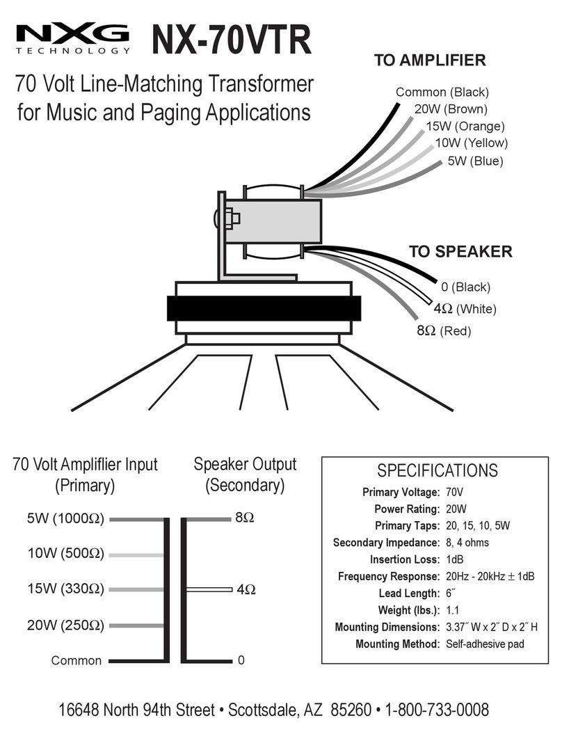 Nxg 70VTR Specifications