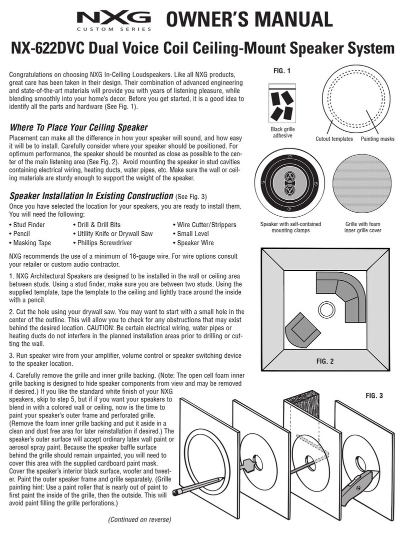 Nxg 622 owner's manual