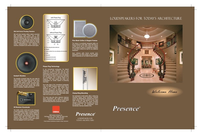 Cedia Presence A-505 Brochure & specs