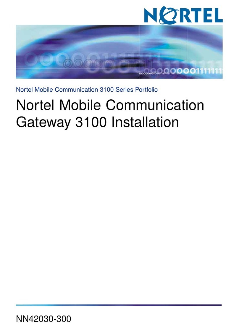 Nortel MCG3100 installation guide