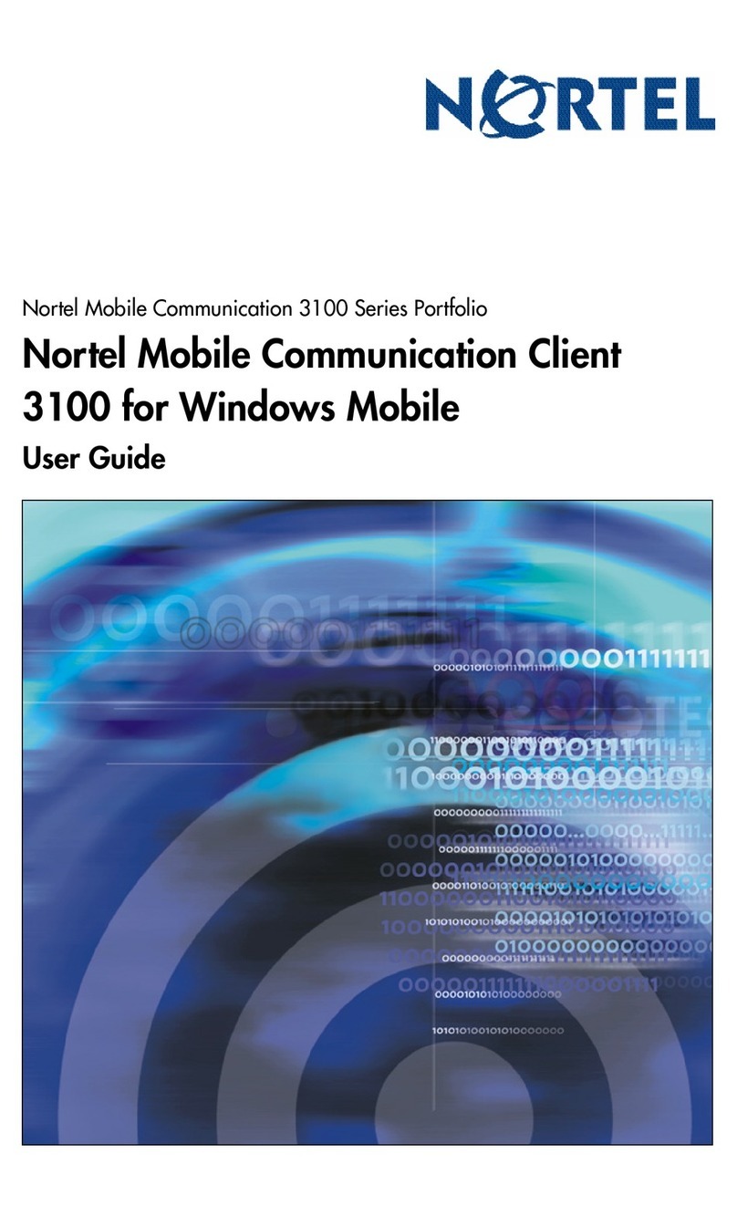 Nortel MCC 3100 User manual
