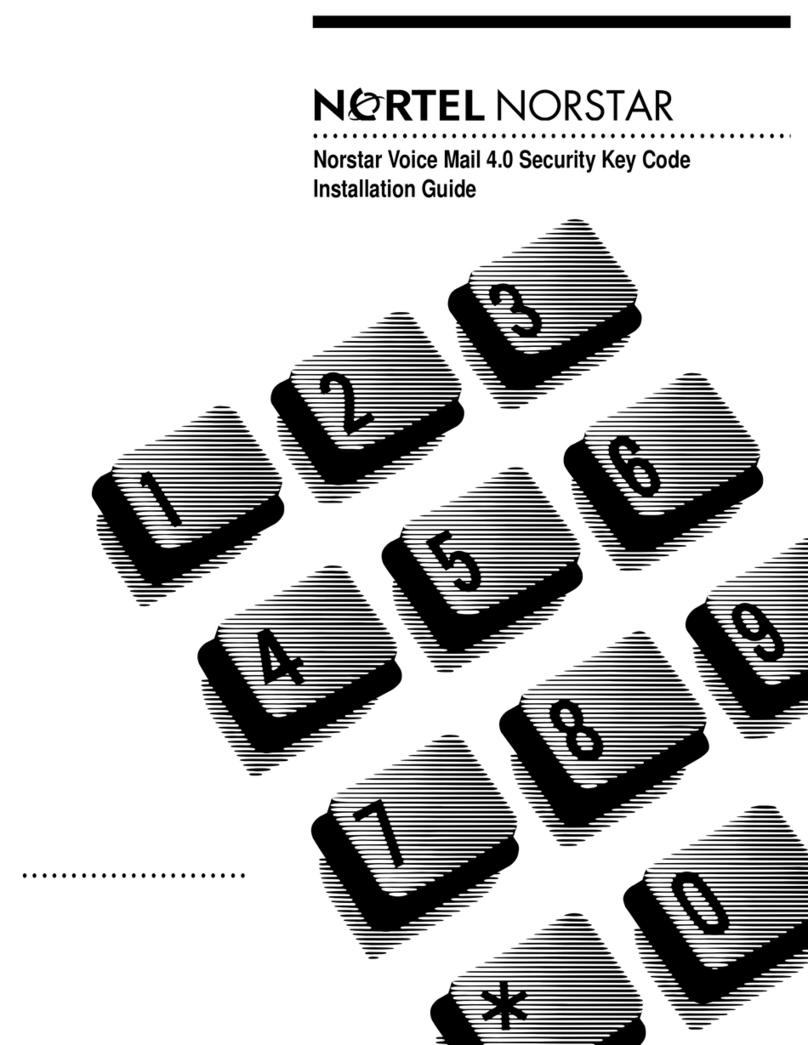 Nortel Voice Mail User manual