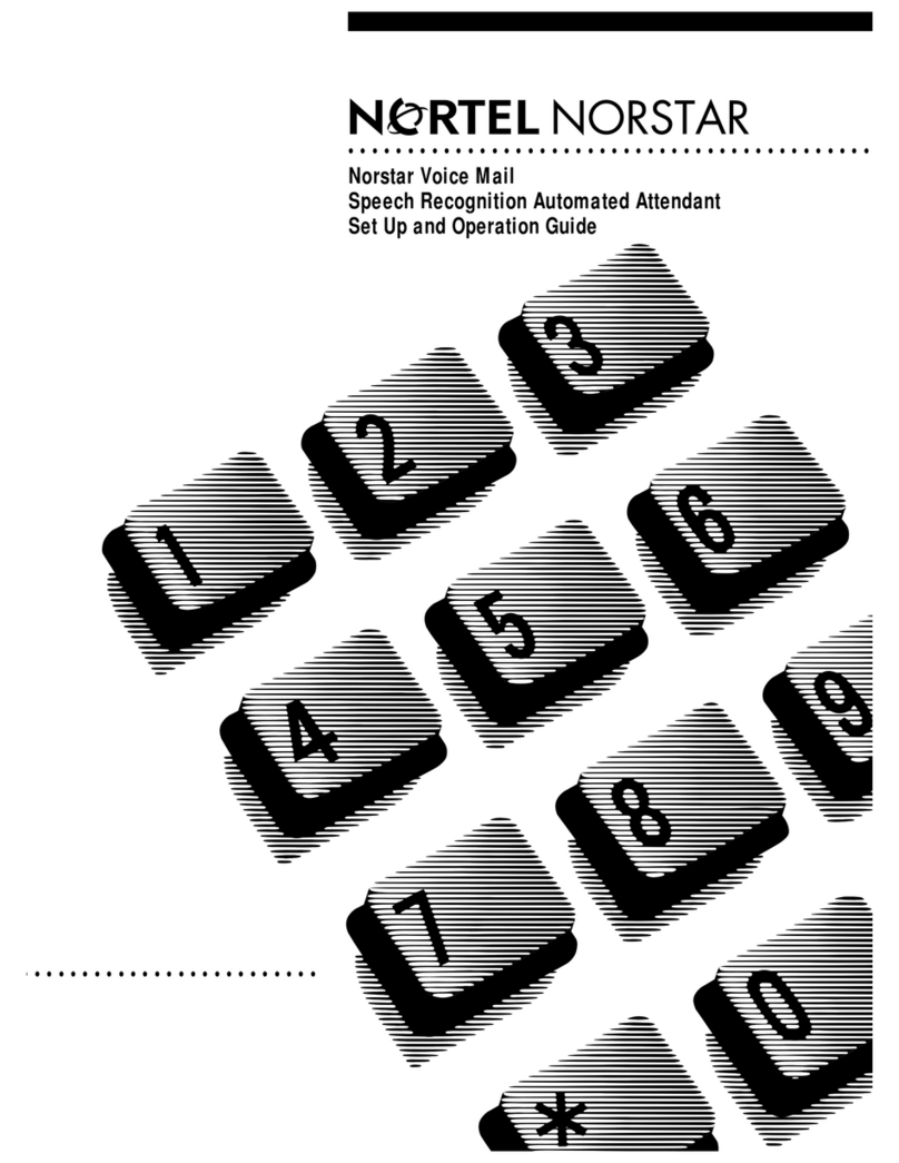 Nortel Voice Mail Set up and operation guide