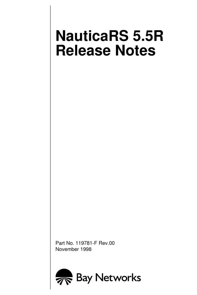 Bay Networks NauticaRS release note Bay Networks NauticaRS release note