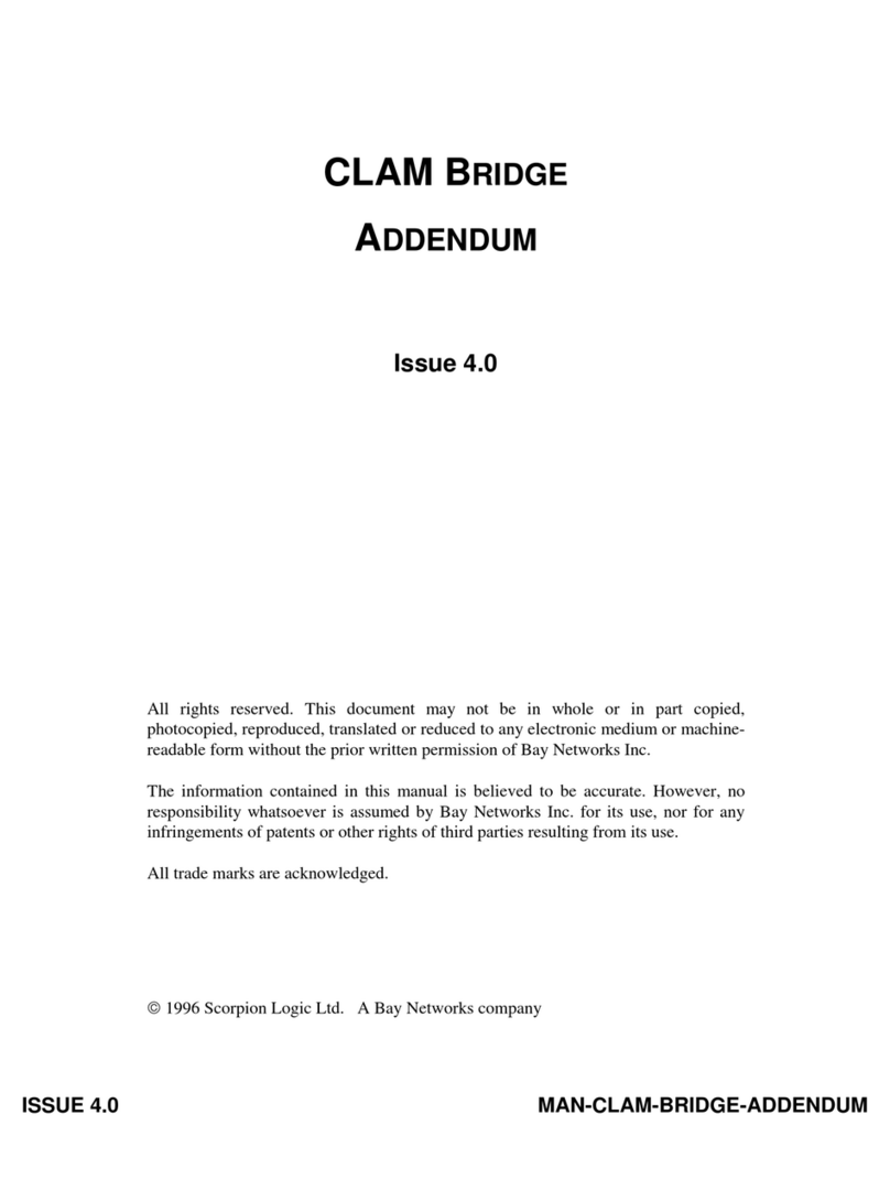 Bay Networks CLAM supplementary guide