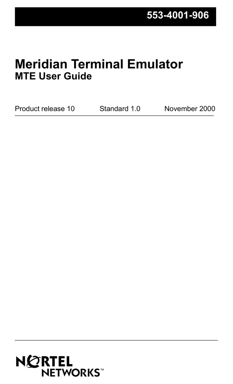 Nortel TE user guide